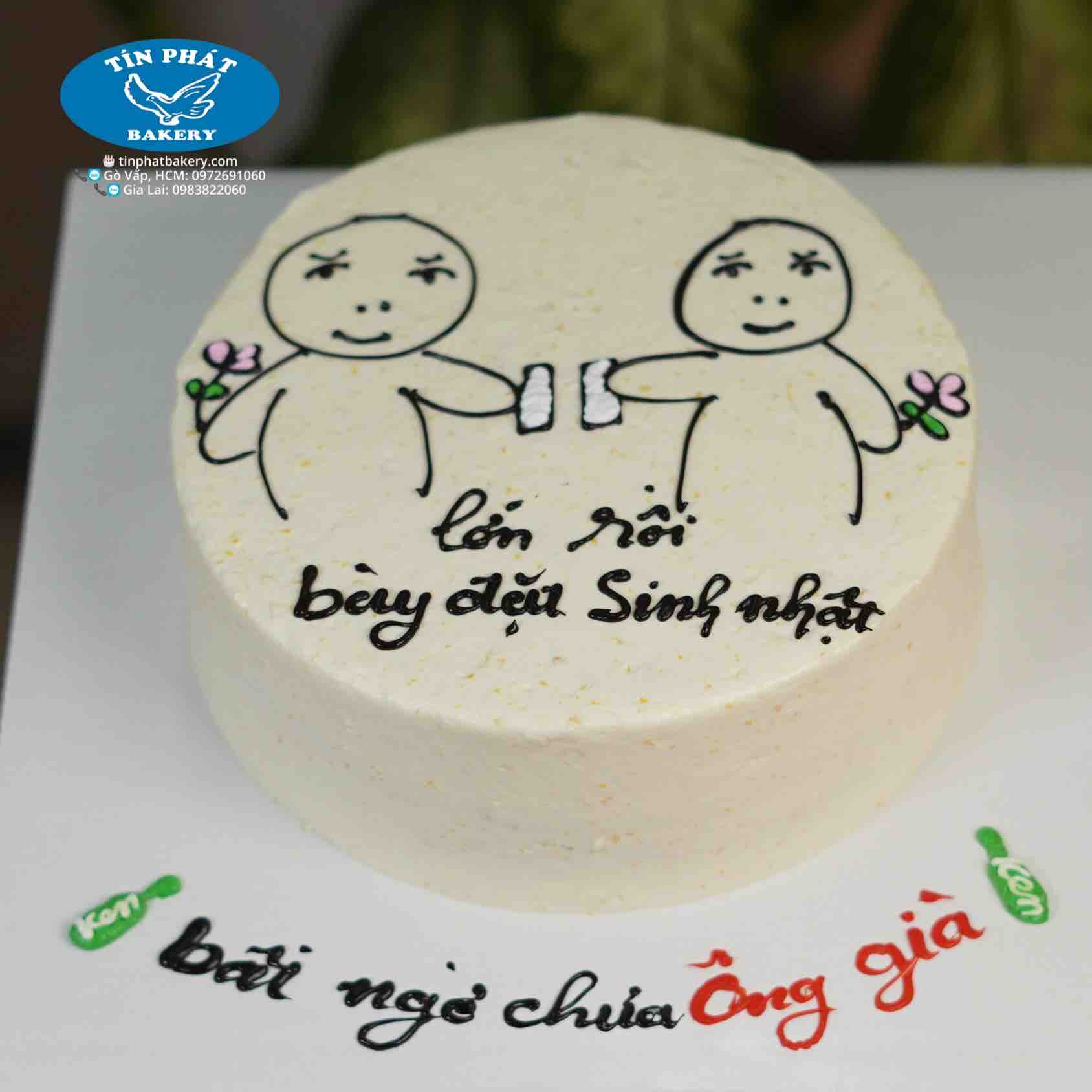 Bánh Bắp Lớn Bày Đặt Sinh Nhật TP 1007 | TÍN PHÁT BAKERY