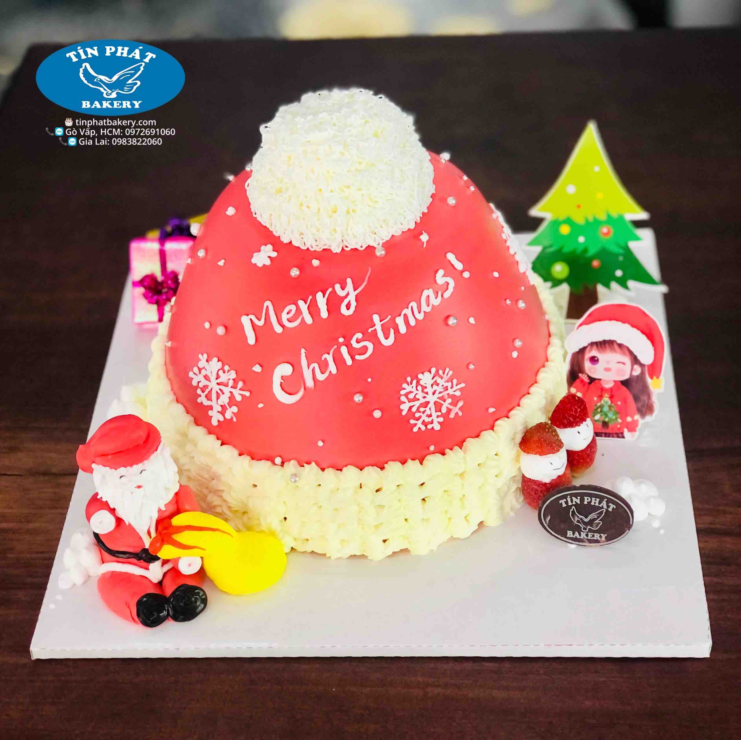 FD087] BÁNH DÀNH CHO GIÁNG SINH TRANG TRÍ ÔNG GIÀ NOEL FONDANT