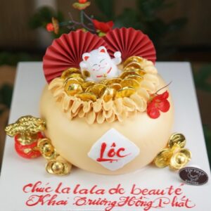 Bánh Kem Hủ Vàng Khai Trương Lộc TP 1733