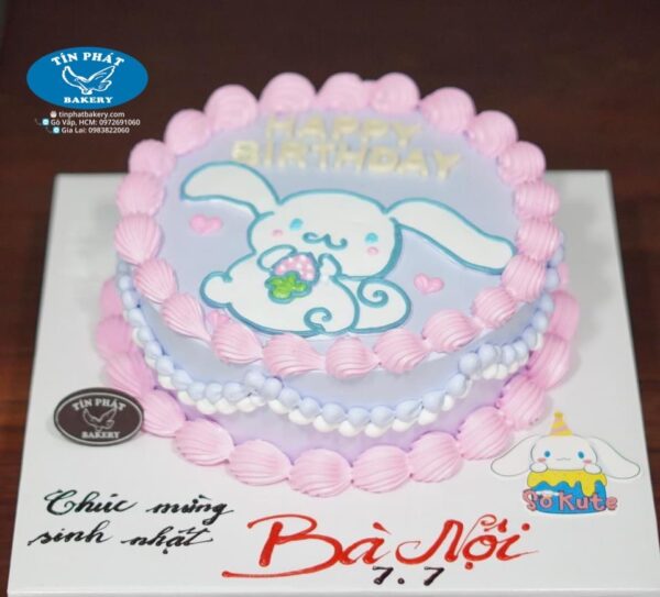 Bánh Kem Vẽ Thỏ Cinnamoroll 2090