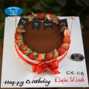 Bánh Kem Tiramisu Dây Happy Birthday TP 2250