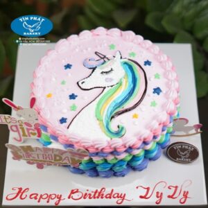 Bánh Kem Vẽ Ngựa Kỳ Lân Unicorn TP 2264