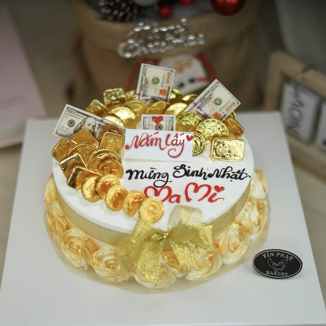Bánh Kem Rút Tiền Đồng Vàng TP 2449