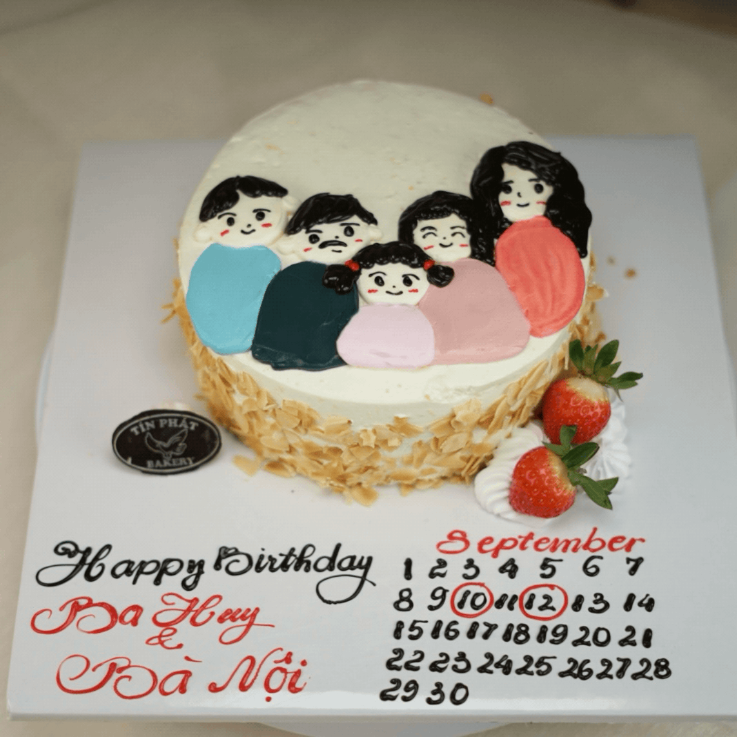 Bánh Kem Bắp Vẽ Gia Đình TP 2726