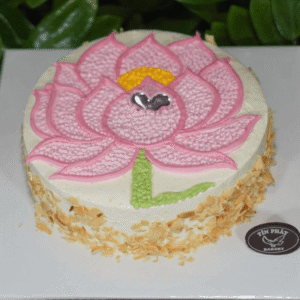 Bánh Kem Bắp Vẽ Hoa Sen TP 2730