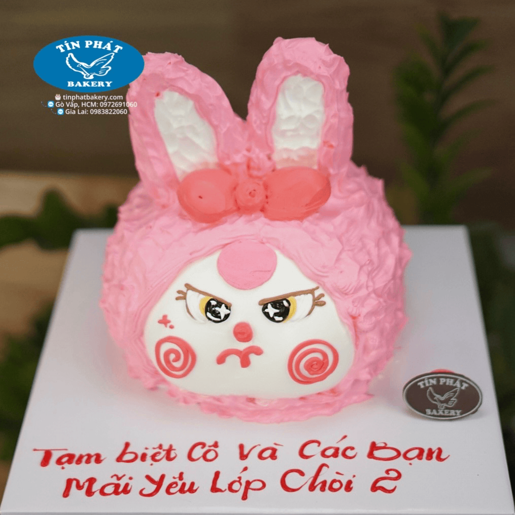 Bánh Kem Baby Three Labubu Tai Thỏ Hồng TP 2630