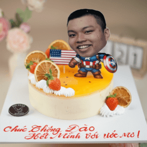 Bánh Kem Mousse Chanh Dây Captian America Lắc Lư TP 2692