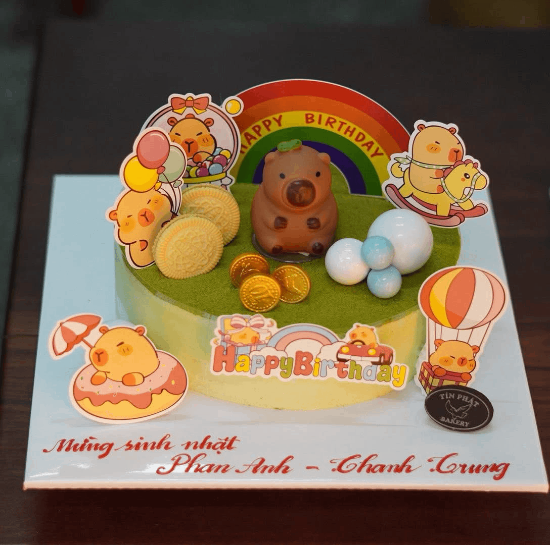 Bánh Kem Mousse Trà Xanh Capybara TP 2614