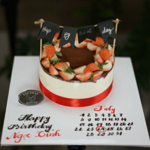 Bánh Kem Tiramisu Dây Happy Birthday TP 2570