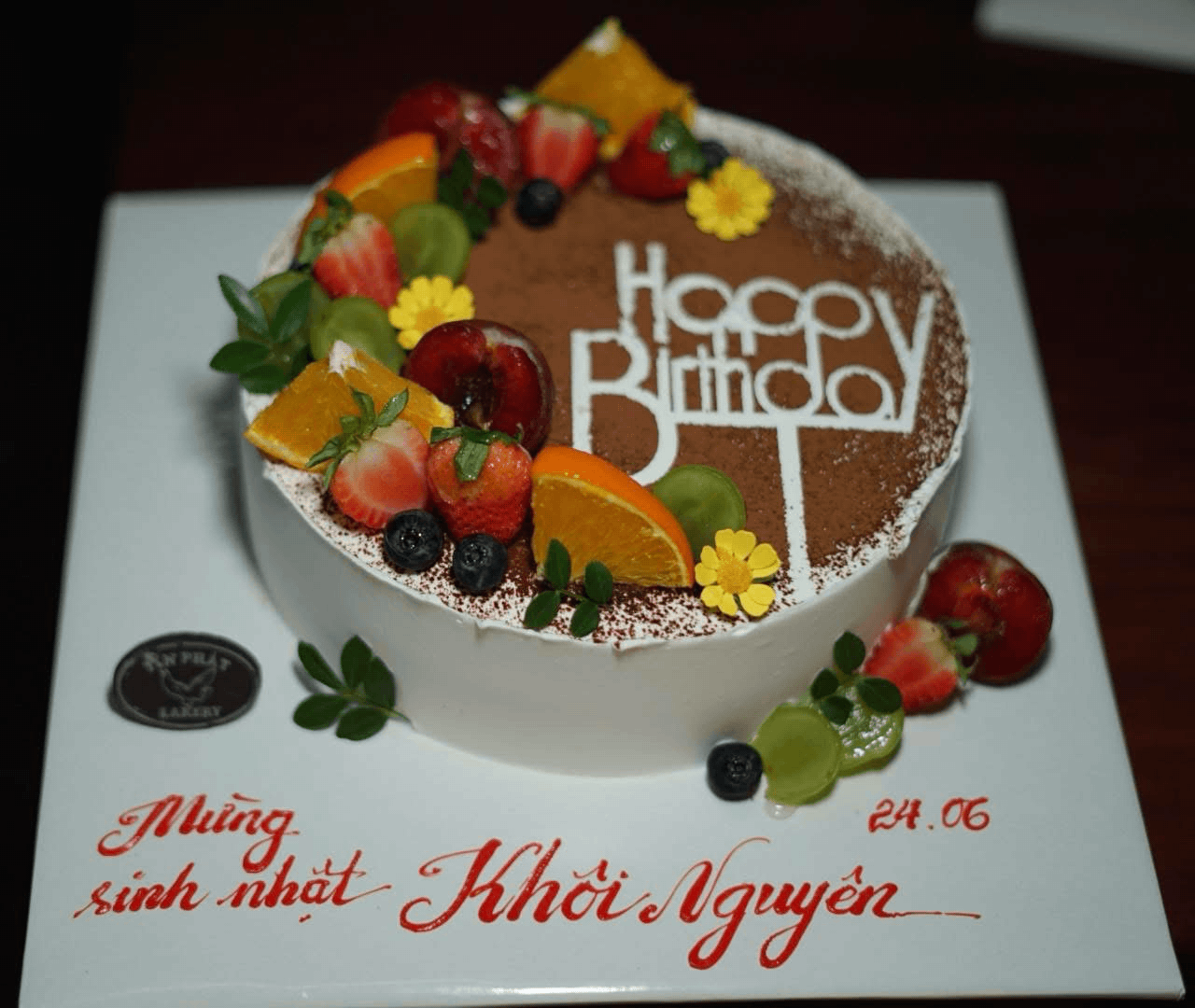 Bánh Kem Tiramisu Happy Birthday TP 2533