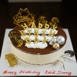 Bánh Kem Tiramisu Nến Happy Birthday TP 2564