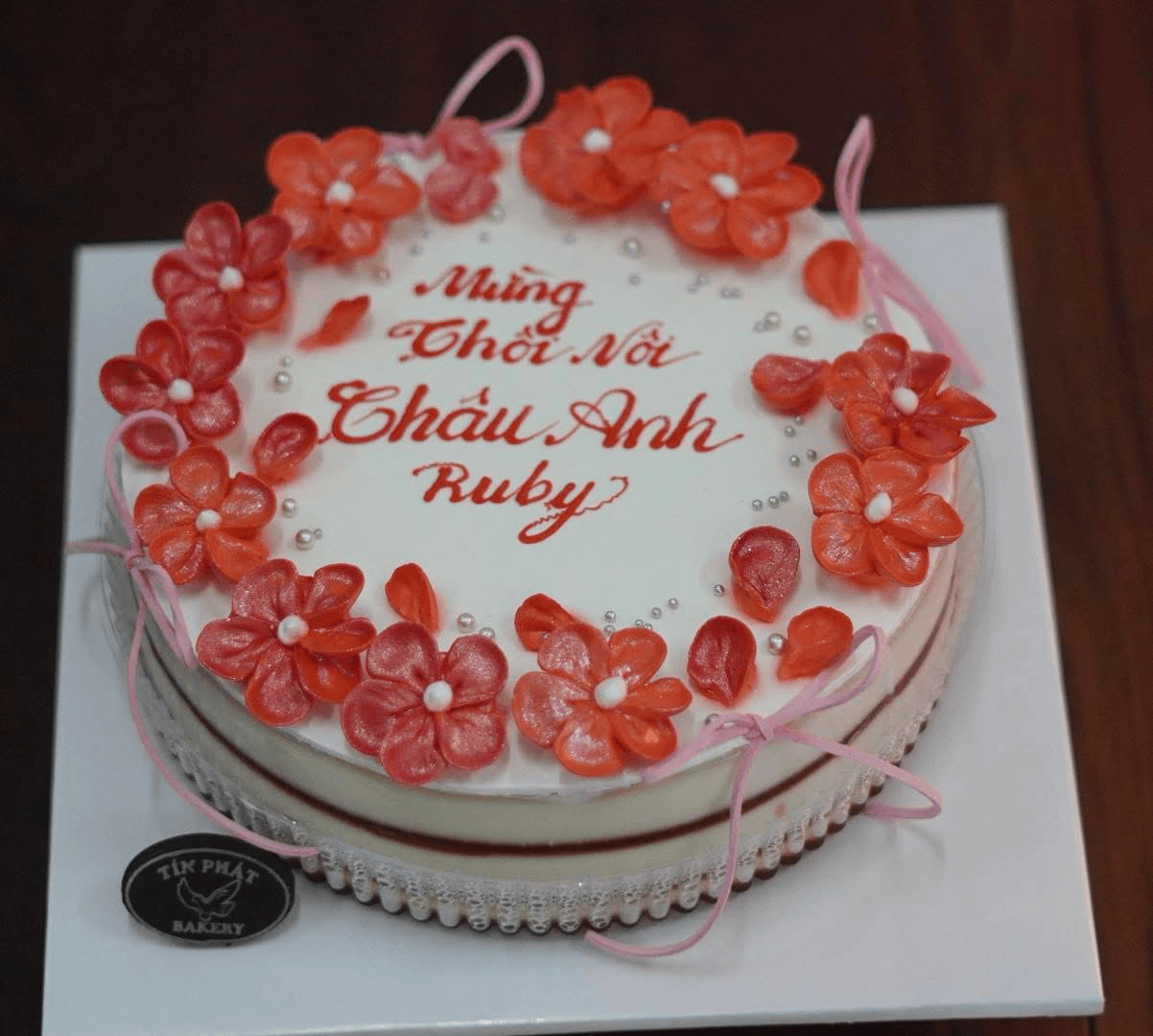 Bánh Rau Câu Flan Hoa Đào TP 2504