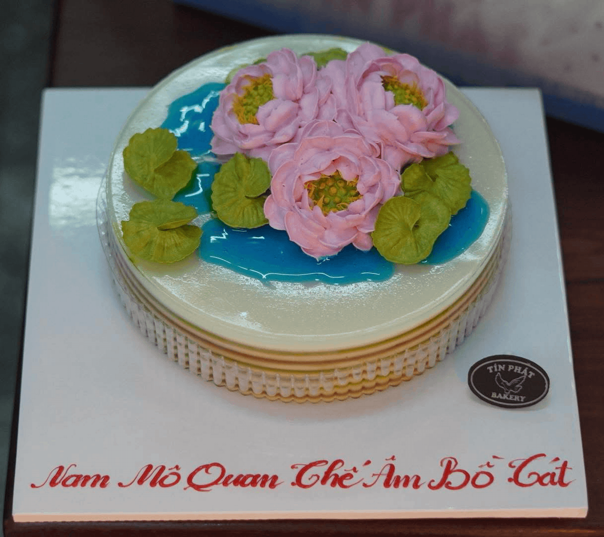 Bánh Rau Câu Flan Hoa Sen TP 2505 | TÍN PHÁT BAKERY