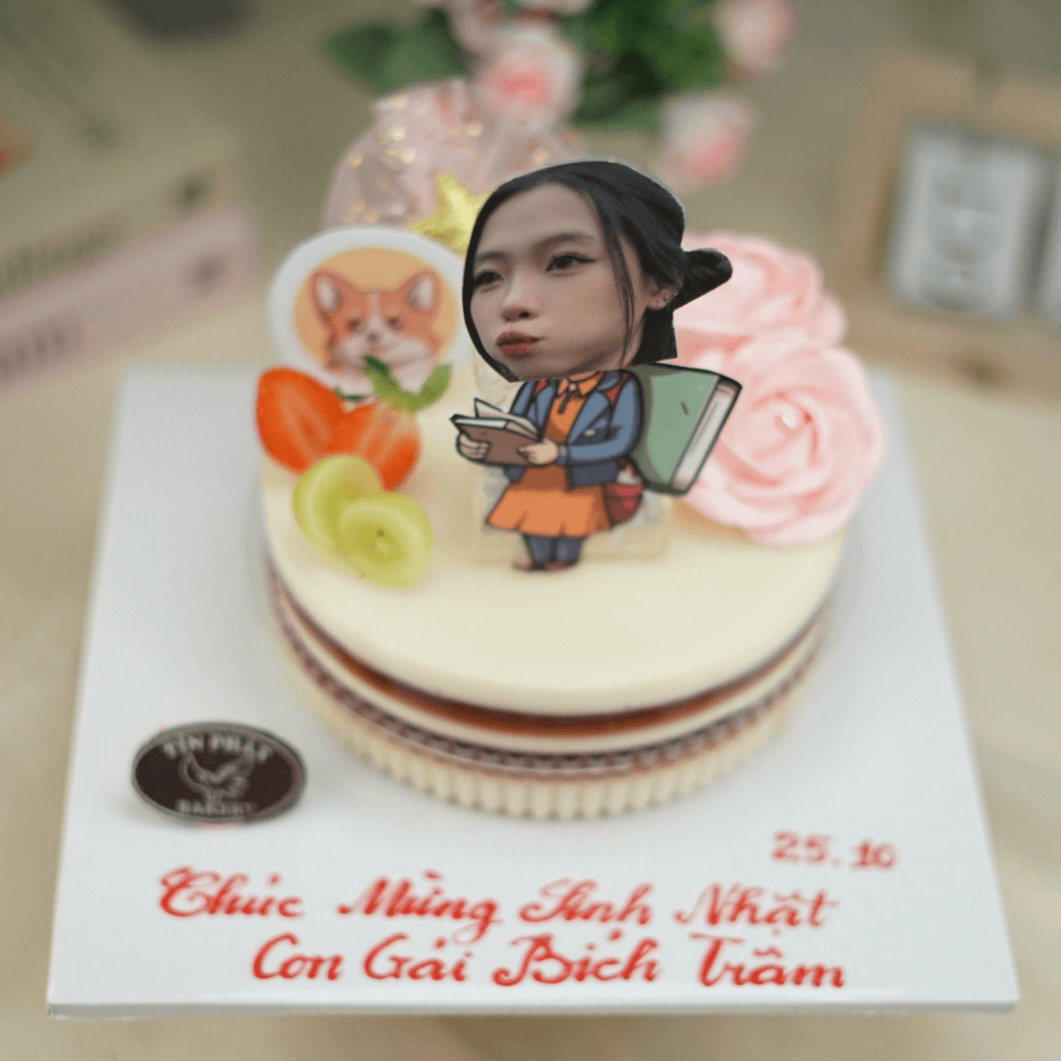 Bánh Rau Câu Flan Học Sinh Nữ Lắc Lư TP 2522