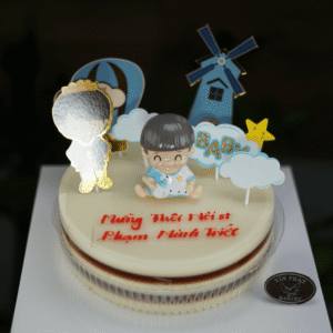 Bánh Rau Câu Flan Thôi Nôi Bé Trai TP 2515