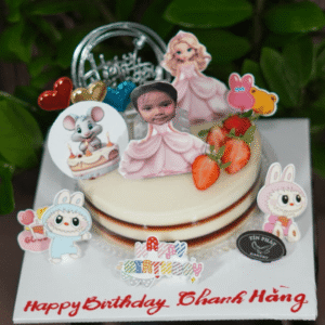 Bánh Rau Câu Flan Với Nhân Vật Công Chúa Lắc Lư TP 2498