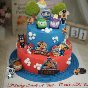 Bánh Kem 2 Tầng Cảnh Sát Trưởng Labrador TP 2925