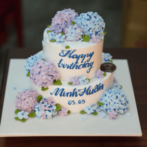 Bánh Kem 2 Tầng Hoa Cẩm Tú Cầu TP 2889