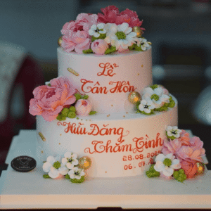 Bánh Kem Cưới 2 Tầng Hoa TP 2902