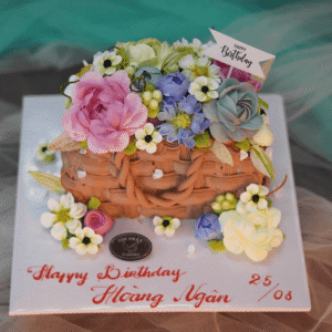 Bánh Kem Đan Giỏ Hoa TP 2790