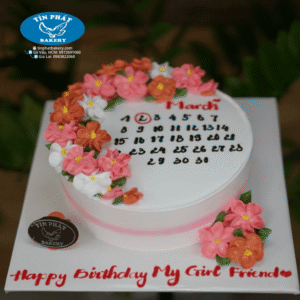 Bánh Kem Hoa Có Lịch TP 2763