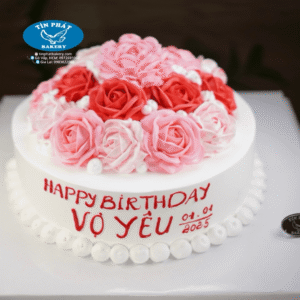 Bánh Kem Hoa Tặng Vợ Yêu TP 2753