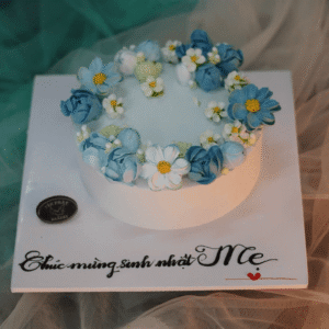 Bánh Kem Hoa Xanh Dương TP 2769