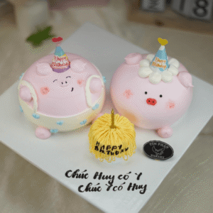 Bánh Kem Sinh Nhật 2 Bạn Heo TP 2922