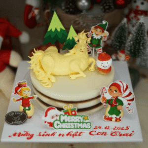 Rau Câu Flan Con Ngựa Noel TP 2801