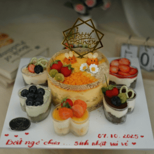 Set Bánh Bông Lan Trứng Muối Và 6 Mousse Nhỏ TP 2808