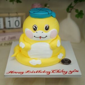 Bánh Kem Con Rắn Vàng Lớn TP 2960