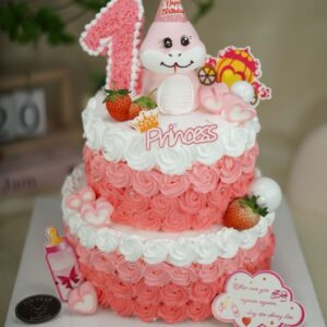 Bánh Kem 2 Tầng Thôi Nôi Con Rắn TP 3052