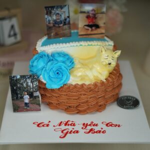 Bánh Kem Con Mèo Có In Hình TP 3168