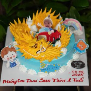 Bánh Kem Con Rồng In Hình Bé TP 3177