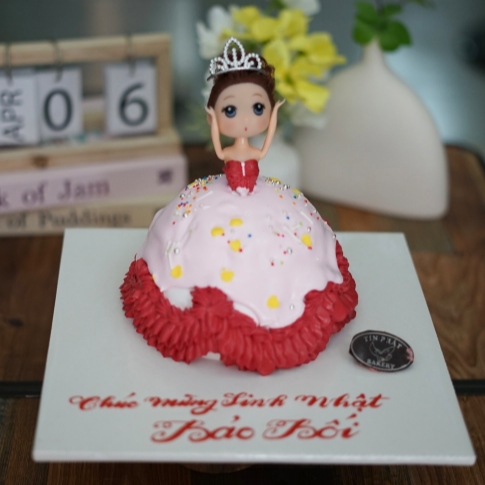 Bánh Kem Công Chúa Váy Kem Chảy TP 3043