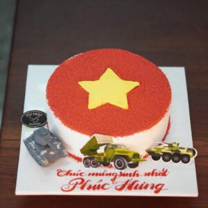 Bánh Kem Cờ Việt Nam Quân Đội TP 3277