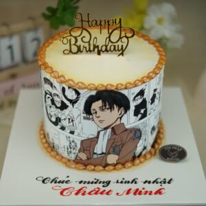 Bánh Kem Nhân Vật Anime Levi TP 3234
