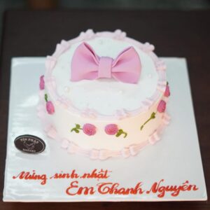 Bánh Kem Nơ Hồng TP 3252