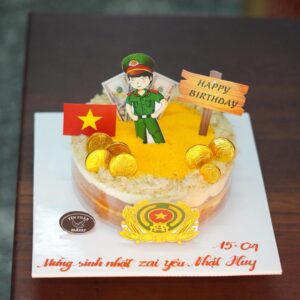 Bông Lan Trứng Muối In Hình Chú Công An TP 3333